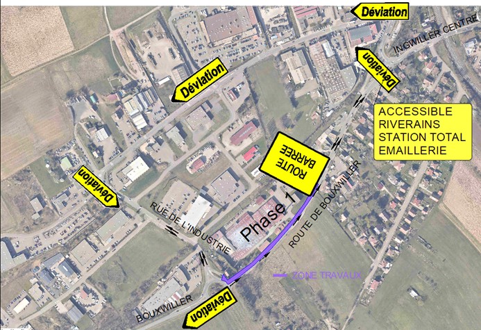 Travaux Route de Bouxwiller