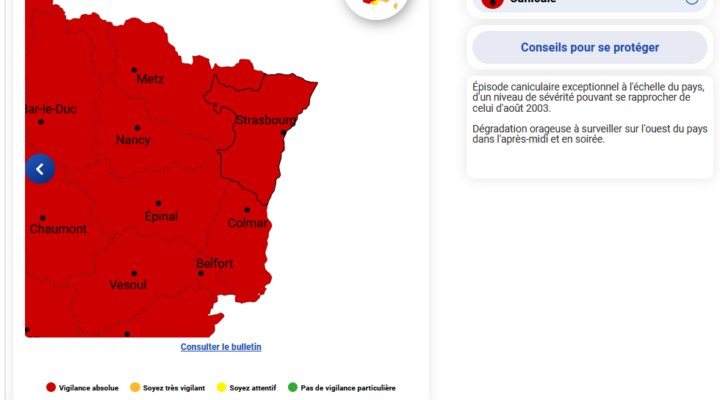 Vigilance Rouge canicule